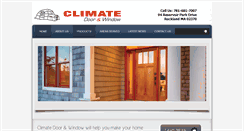 Desktop Screenshot of climatedoorandwindow.com